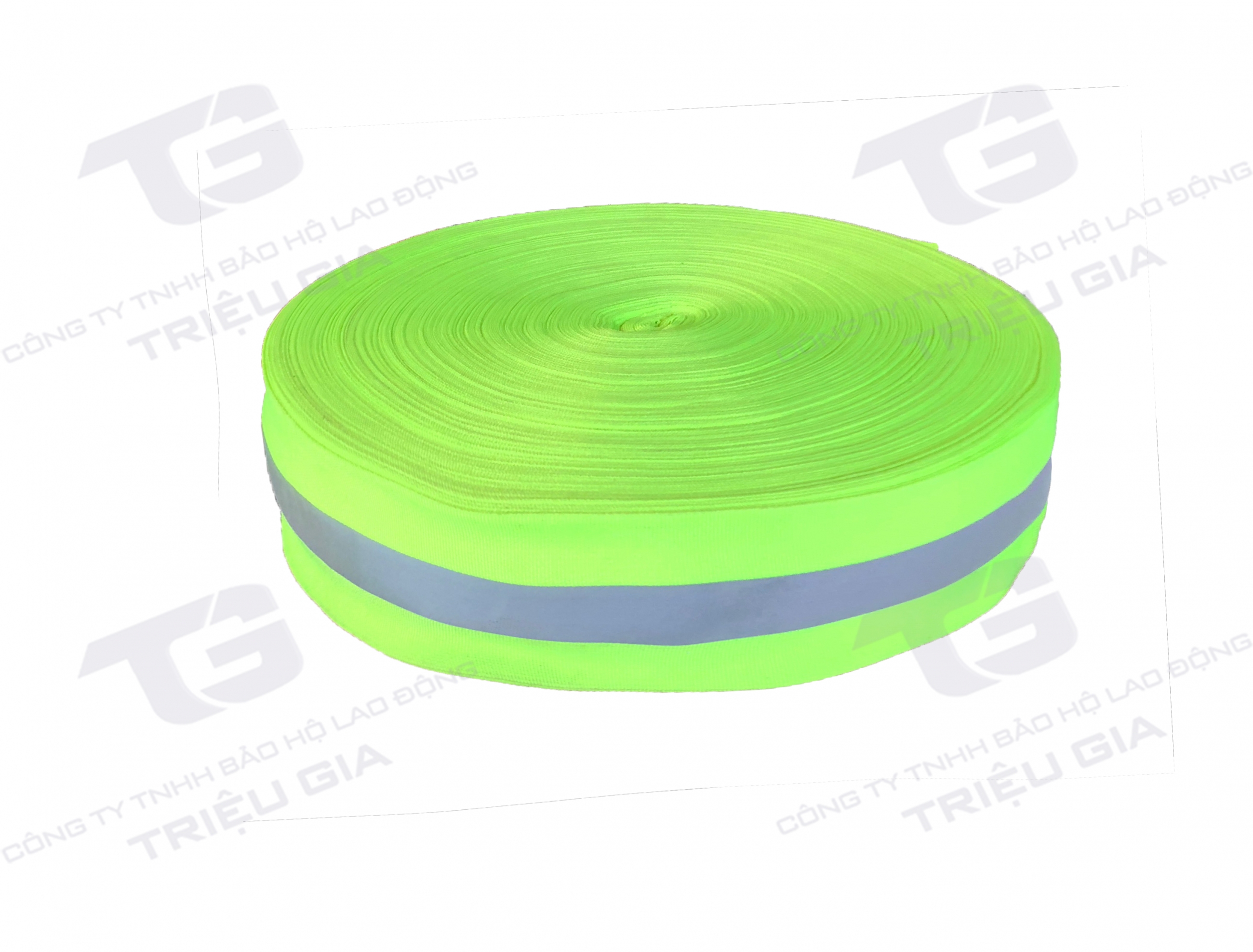 Phản quang vải - xanh/ghi - bản 5cm