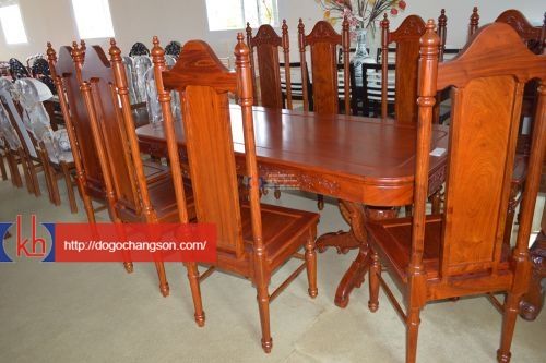 Bộ bàn ăn gỗ tự nhiên