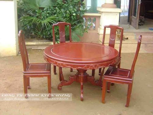 Bộ bàn ăn gỗ tự nhiên