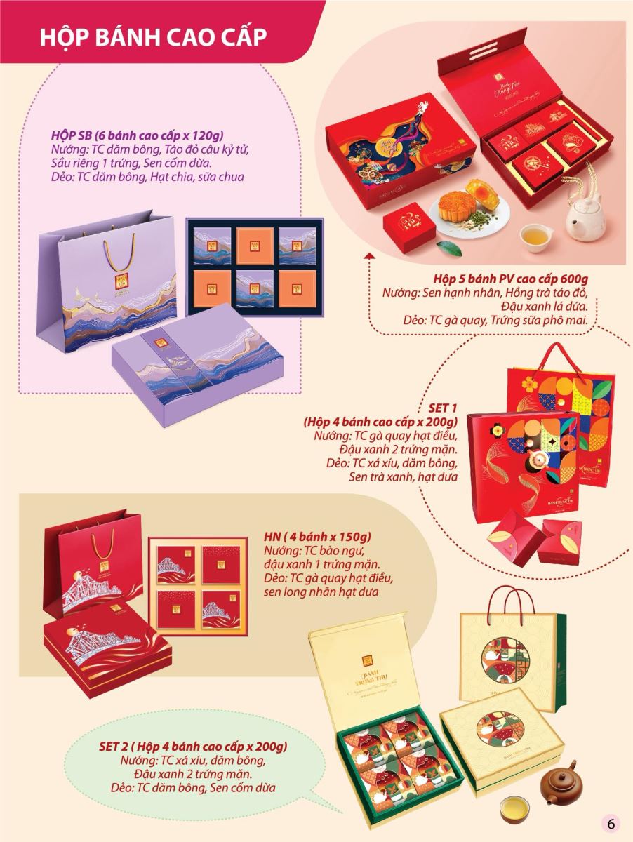 Bảng giá bánh Trung Thu Hà Nội Bảng giá bánh Trung Thu Hà Nội