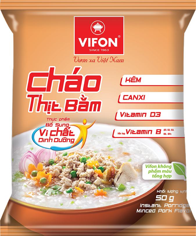 Cháo vi chất Cháo thịt bằm