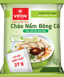 Cháo nấm đông cô