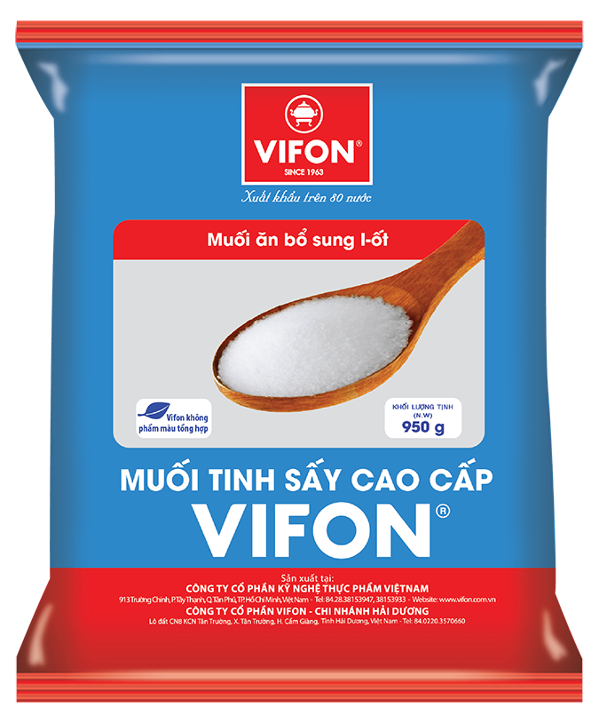 Muối tinh sấy cao cấp 950g
