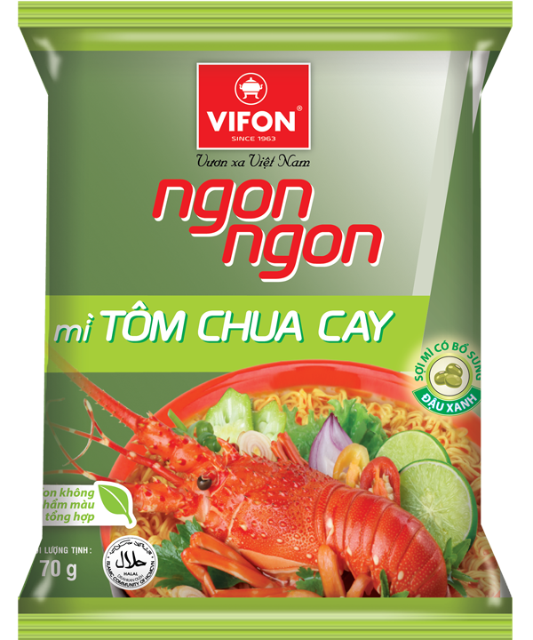 Mì ngon ngon tôm chua cay 70g