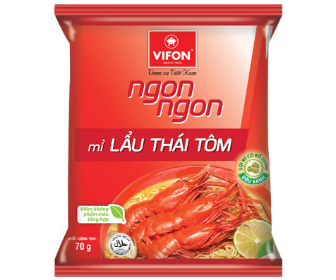 Mì ngon ngon lẩu thái tôm 70g