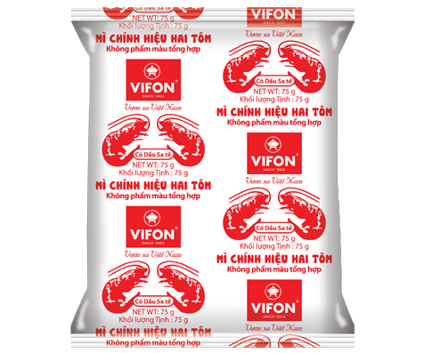 Mì vifon chính hiệu 2 tôm 75g