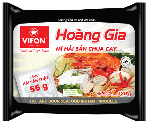 Hoàng gia mì hải sản chua cay 120g