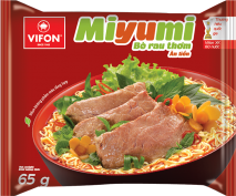 Mì miyumi bò rau thơm