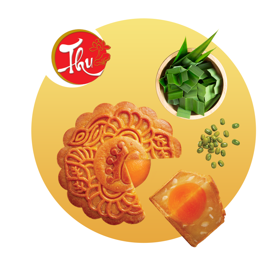 Nướng đậu xanh lá dứa