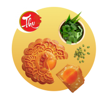 Nướng đậu xanh lá dứa