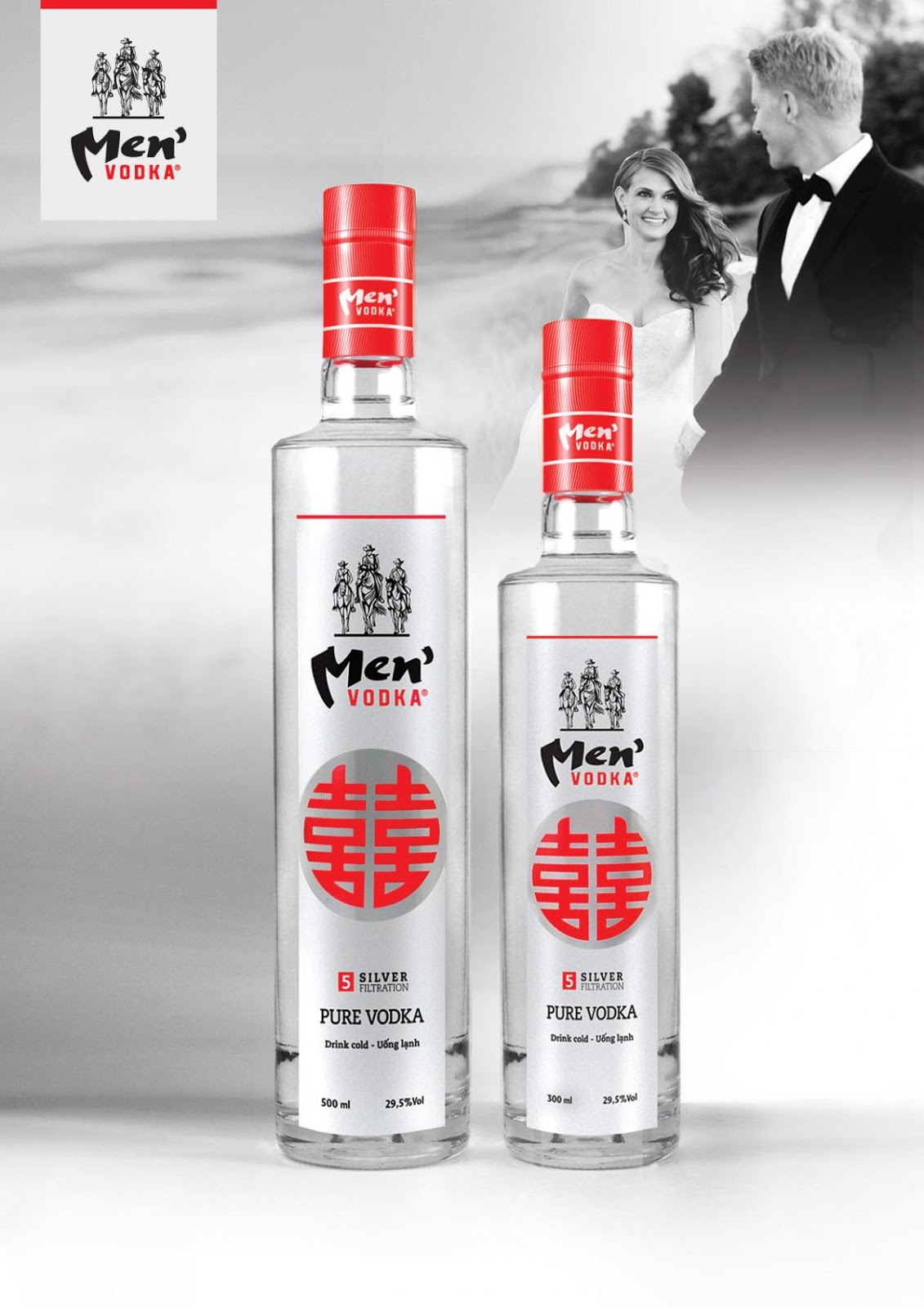 Rượu vodka Men's chữ Hỷ