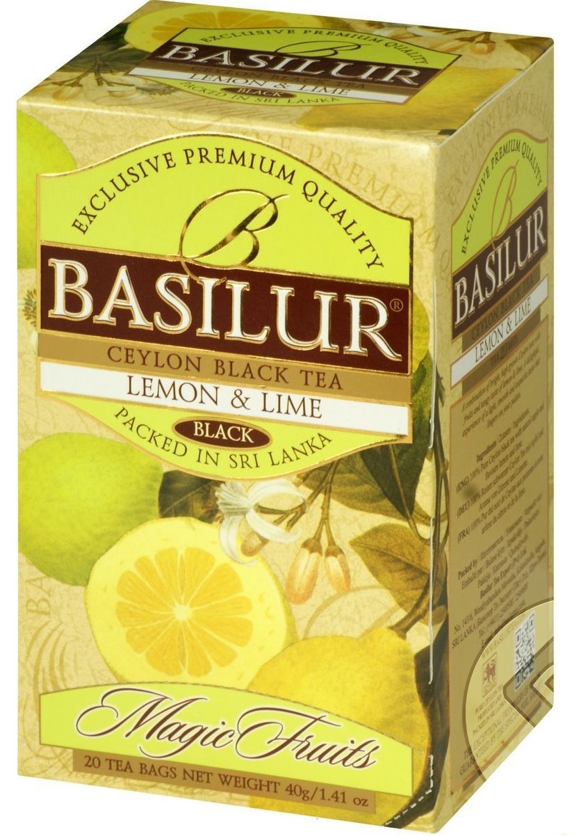 Trà Basilur Lemon & Lime 40g EN
