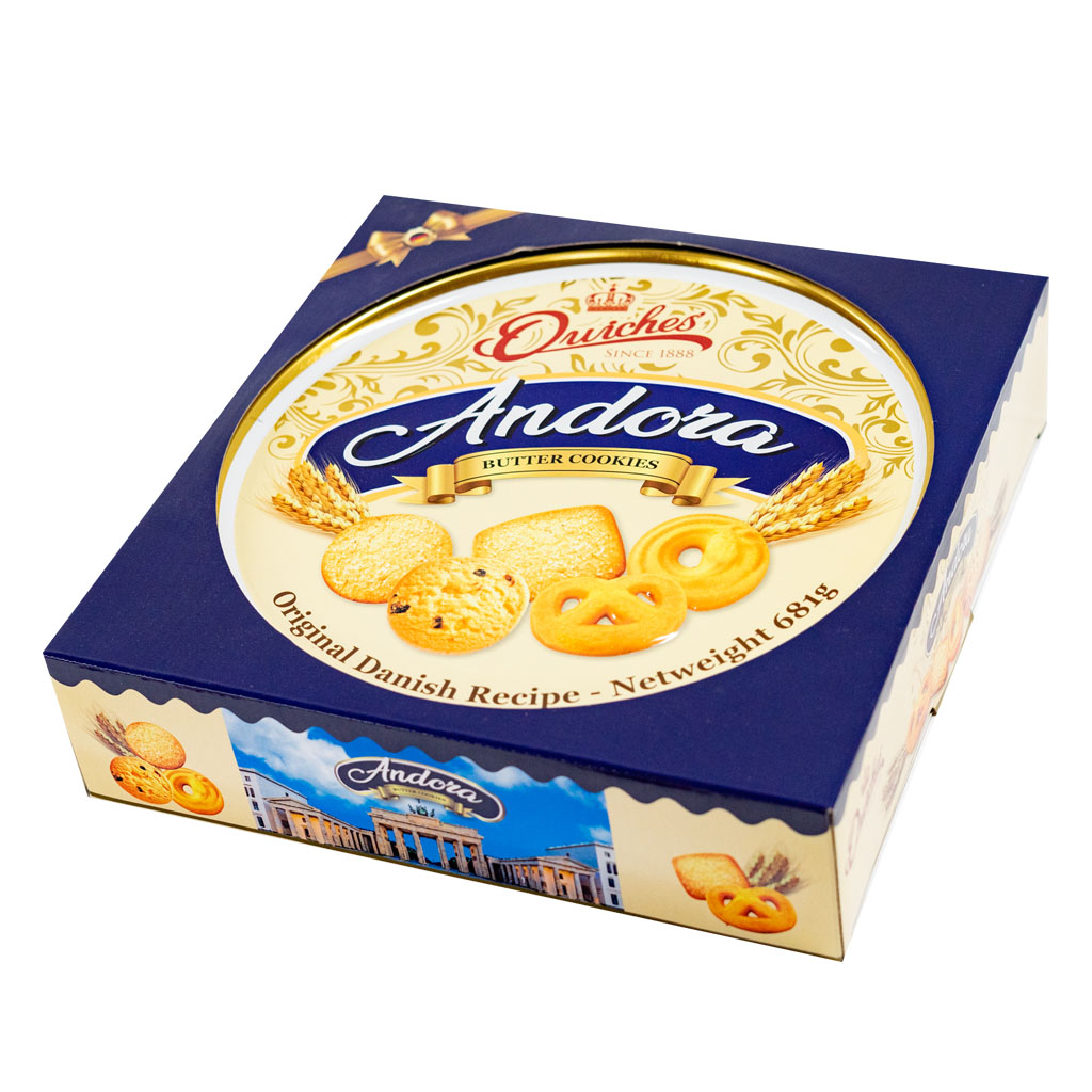 Bánh quy bơ Quiches Andora 681g