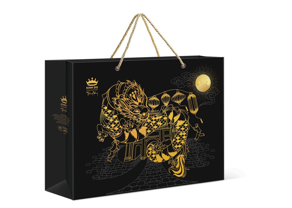 Trăng vàng Black and gold Hộp sơn mài 5