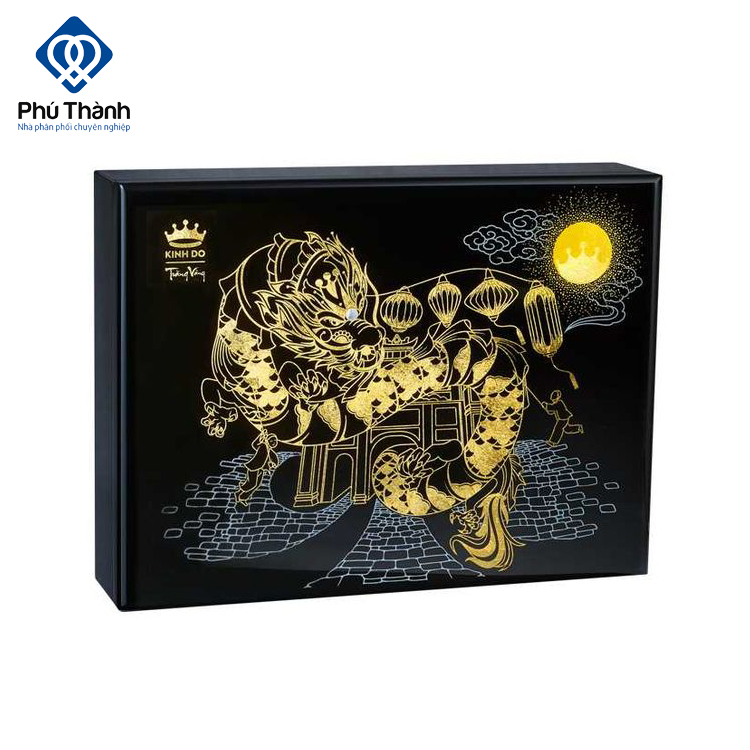 Trăng vàng Black and gold Hộp sơn mài 6