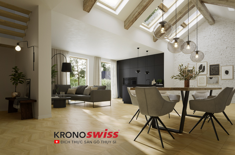 Sàn gỗ xương cá Kronoswiss Chevron D80691