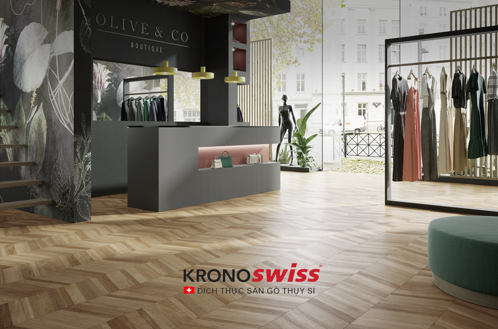 Sàn gỗ xương cá Kronoswiss Chevron D80711