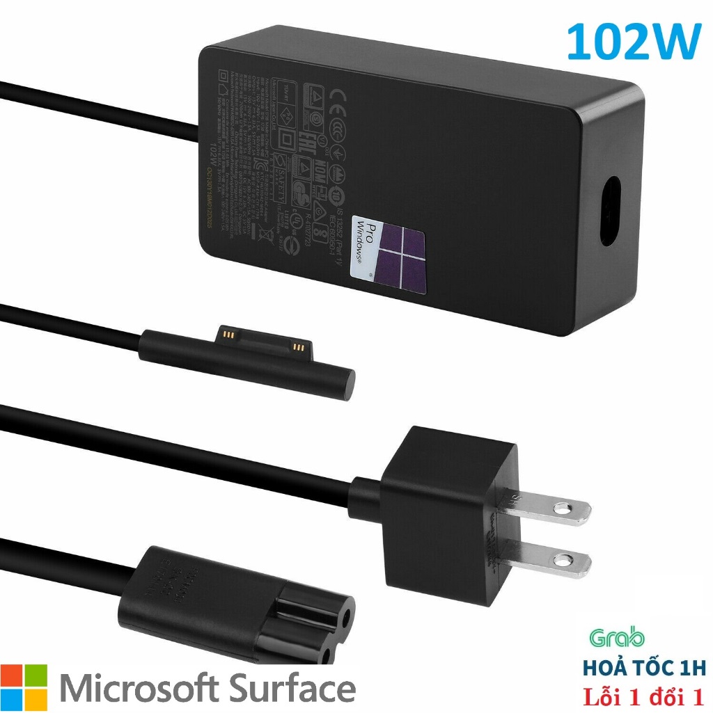 Bộ sạc Microsoft Surface 102W Chính hãng | Bảo hành 6 tháng