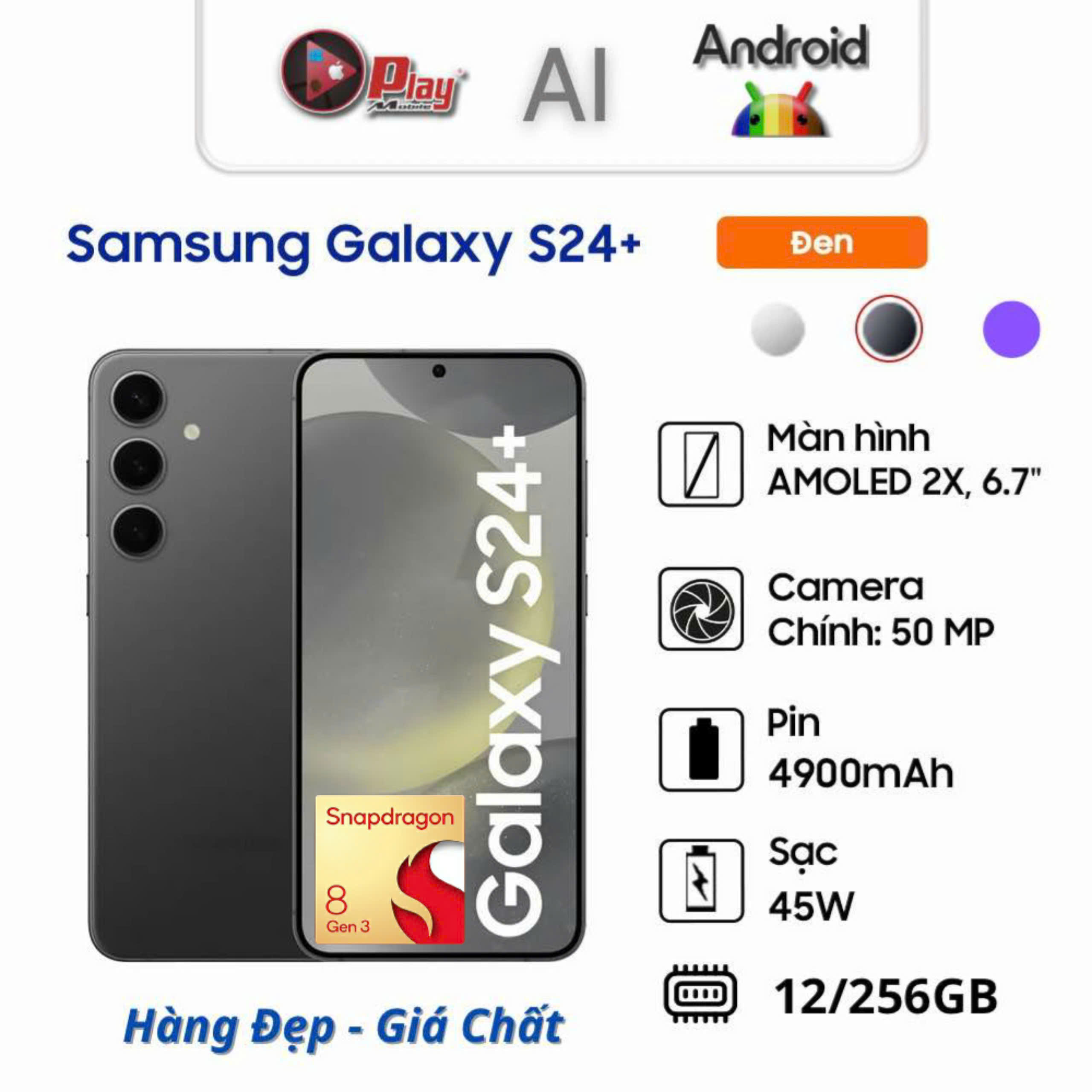 Samsung Galaxy S24 Plus 5G 12GB|256GB (Bản Mỹ Snapdragon 8gen 3)
