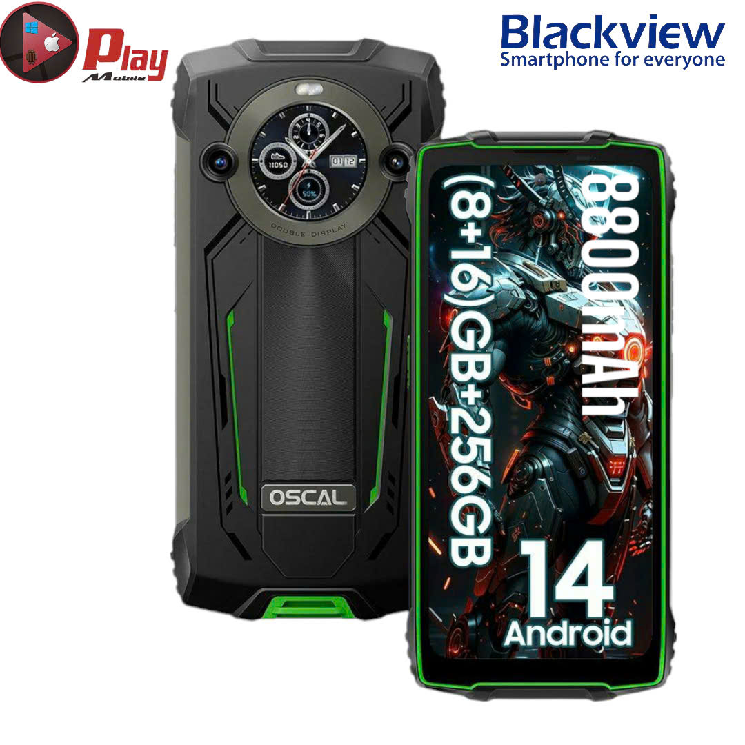 Blackview OSCAL Pilot 2 Siêu bền bỉ 2 màn hình | màn 120HZ , Pin 8800mAh