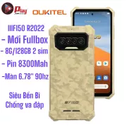Oukitel IIIF150 R2022 ( 8/128GB ) , chip Helio G95 Octa, Màn hình FullHD+ 6.78inch 90Hz, Pin 8300mAh siêu bền bỉ