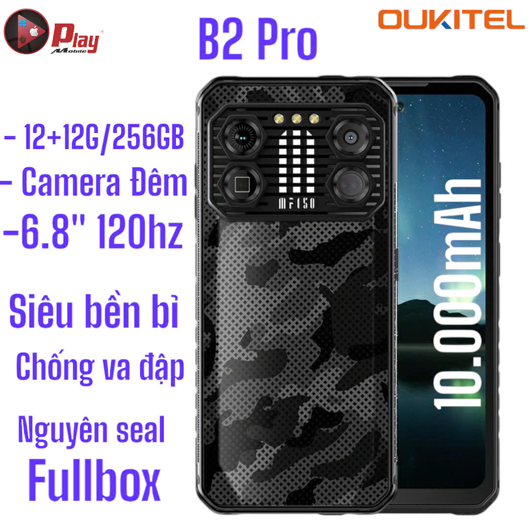 Oukitel IIIF150 B2 Pro 24GB(12+12GB)/256GB chip MediaTek Helio G99 | Camera chụp đêm | Pin 10.000mAh