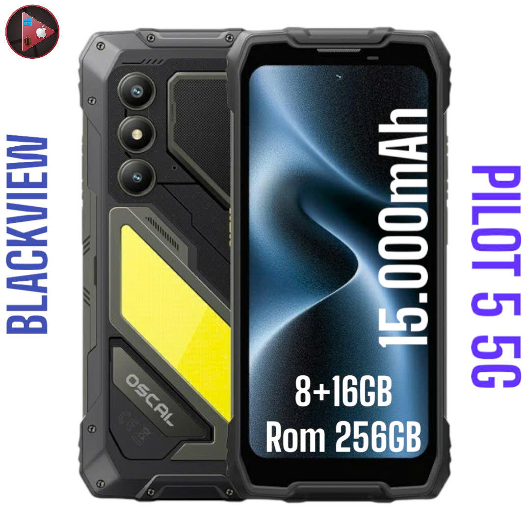Blackview OSCAL PILOT 5 5G Pin 15.000mAh , Loa 5W , Đèn pin siêu sáng , siêu bền bỉ chống va đập