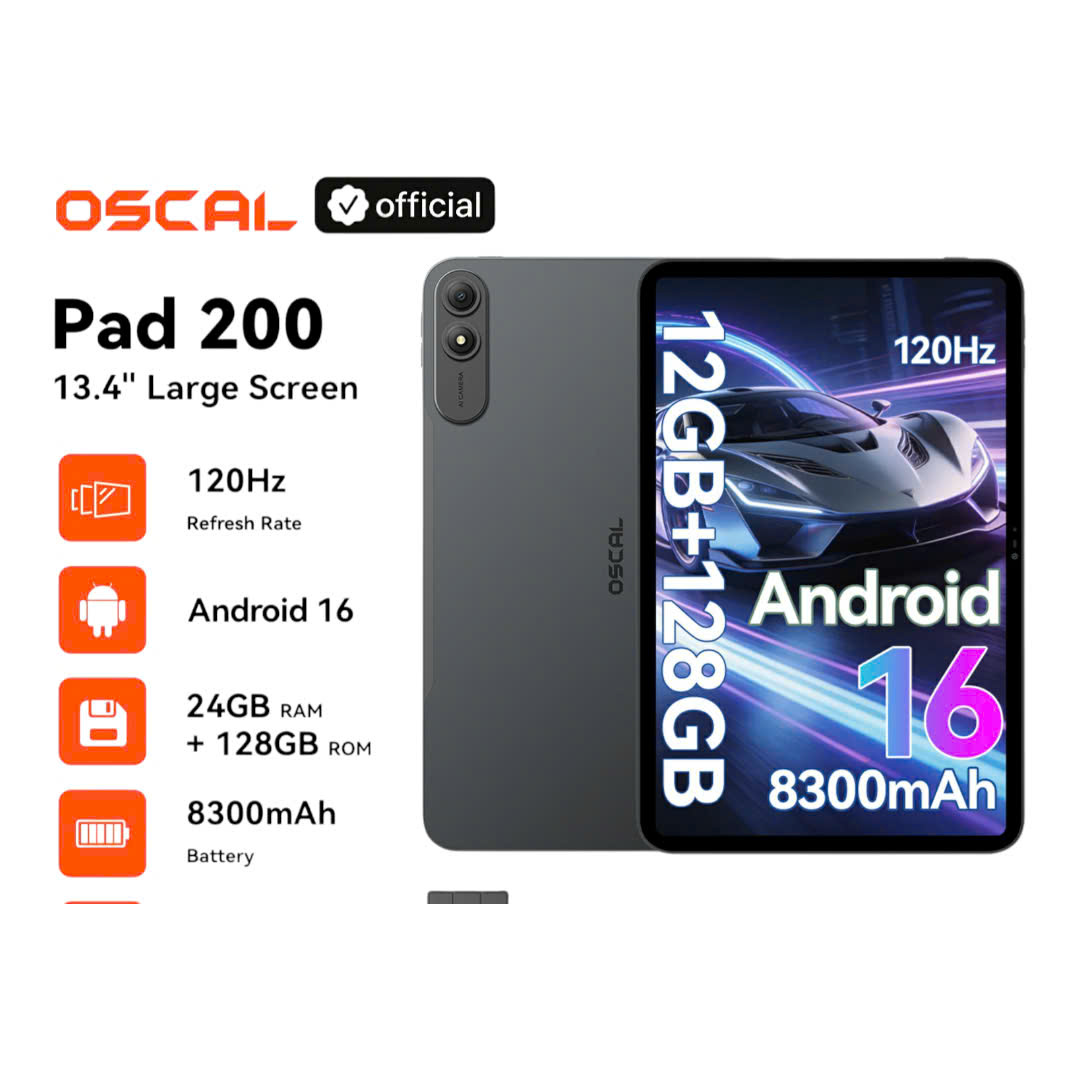 Blackview OSCAL Pad 200 128G-256GB màn lớn 13.4'' hỗ trợ sim nghe gọi , giải trí
