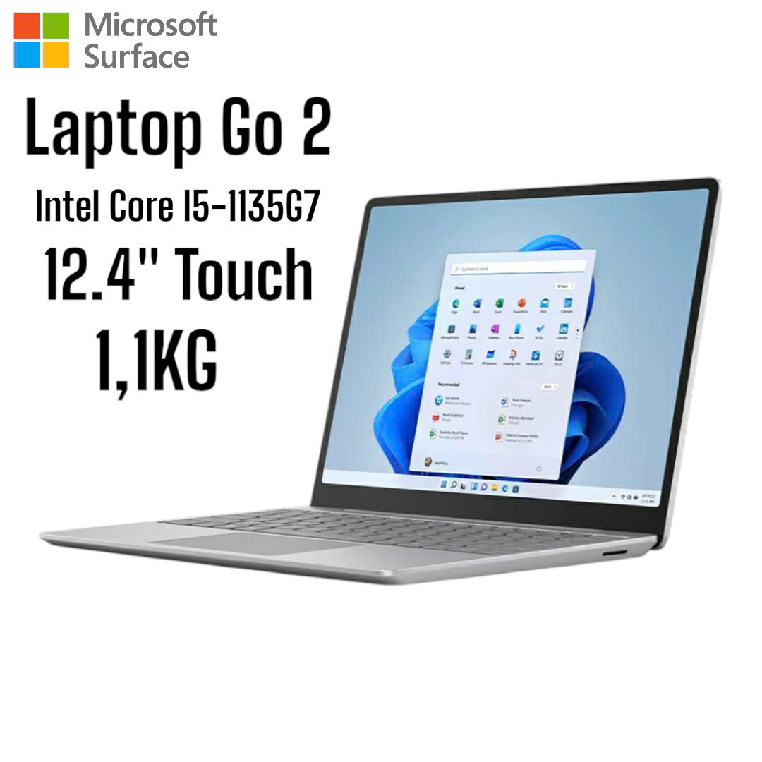 Microsoft Surface Laptop Go 2 12.4'' Intel Core i5-1135G7 , Nhập Khẩu Mỹ