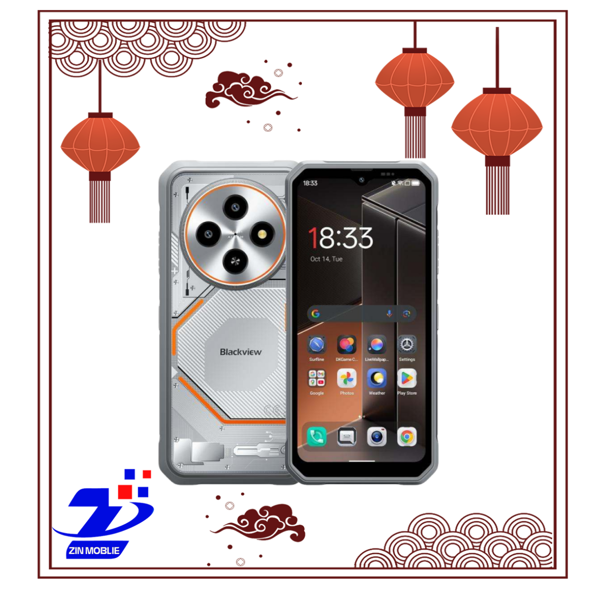 Blackview FORT 2 4G 8GB/256GB – Điện Thoại Siêu Bền IP68/IP69K, Pin 5000mAh, Màn Hình 90Hz, Helio G81, Android 15