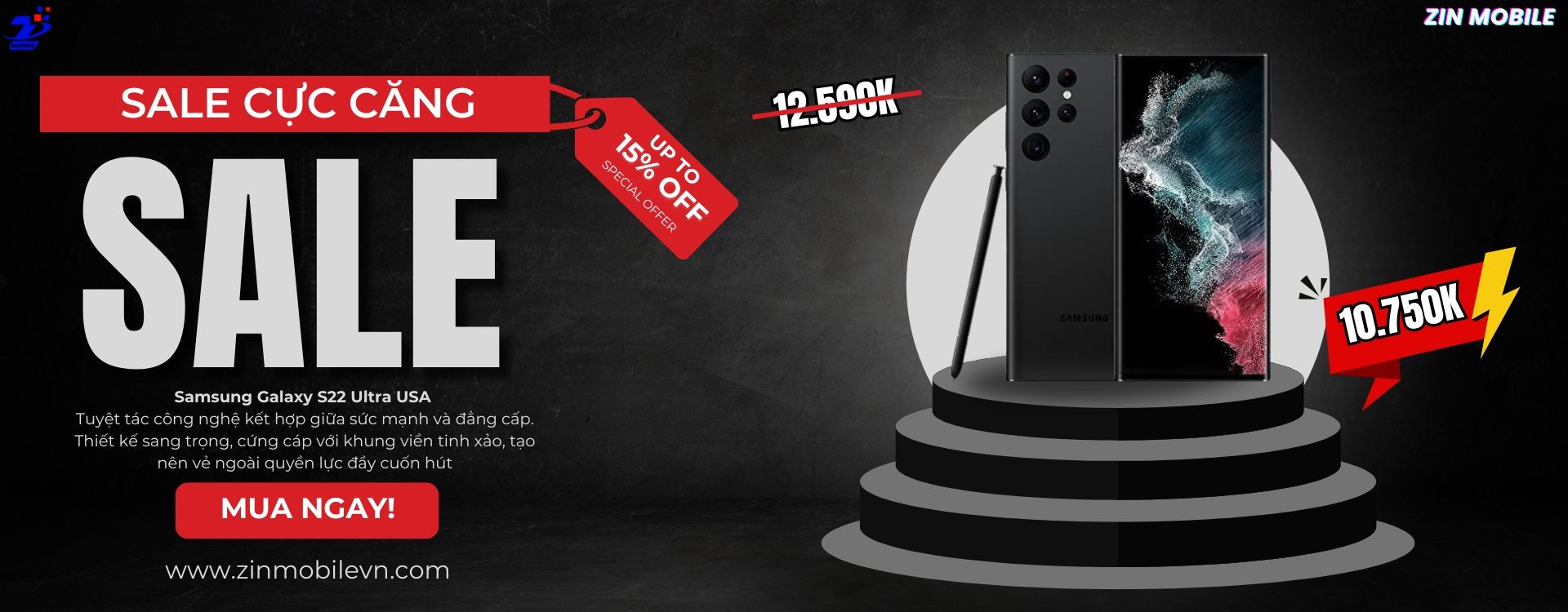 SALE CỰC CĂNG S22 ULTRA USA TẠI ZINMOBILE