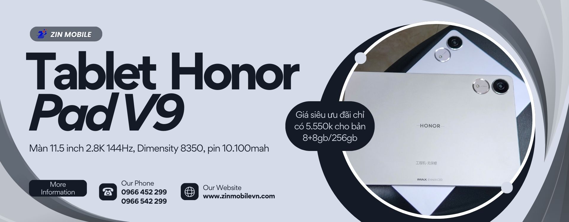 TABLET HONOR PAD V9 - NGON BỔ RẺ