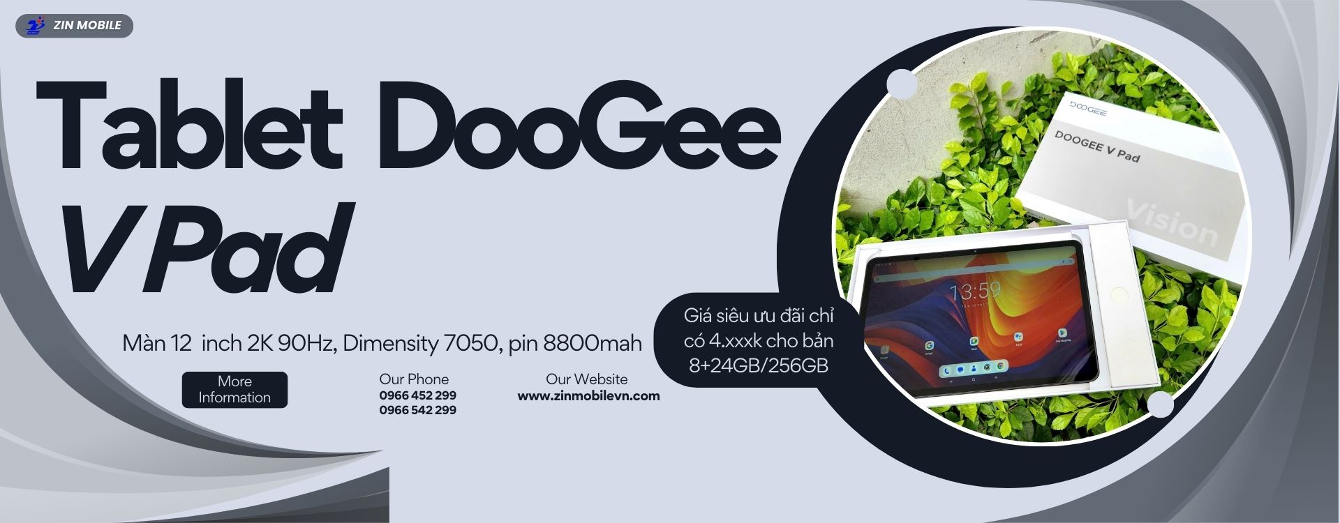 TABLET DOOGEE V PAD - NGON BỔ RẺ