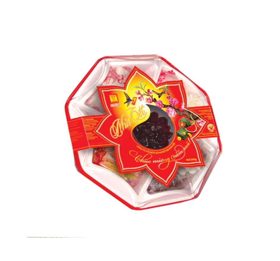 Mứt hộp tổng hợp nhựa 360g