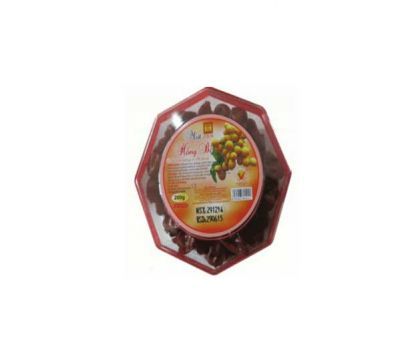 Mứt hồng bì hộp nhựa bát giác 200g