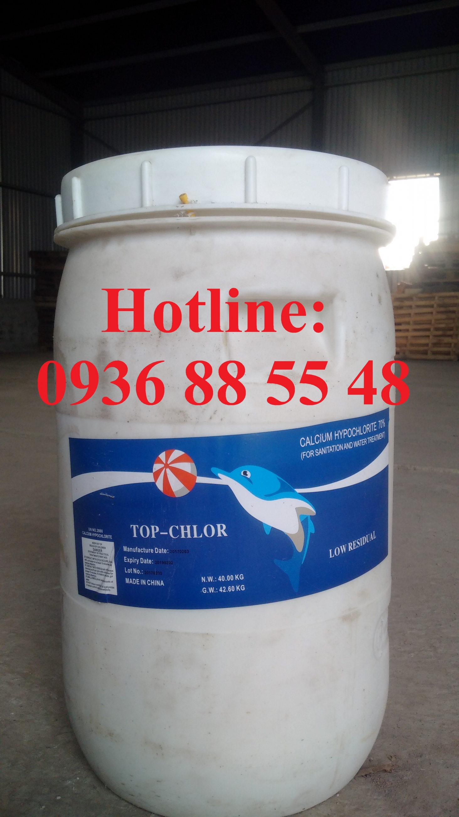 Chlorine ( Clorin ) 70% Trung Quốc