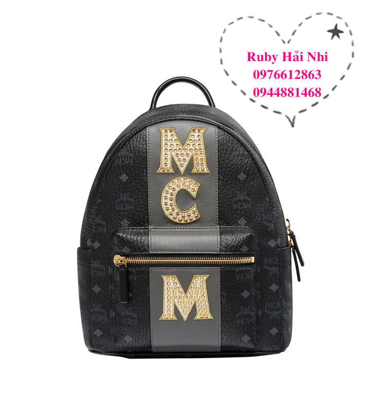 MMK8SVE84BK001_Stark Logo Stripe Backpack in Visetos