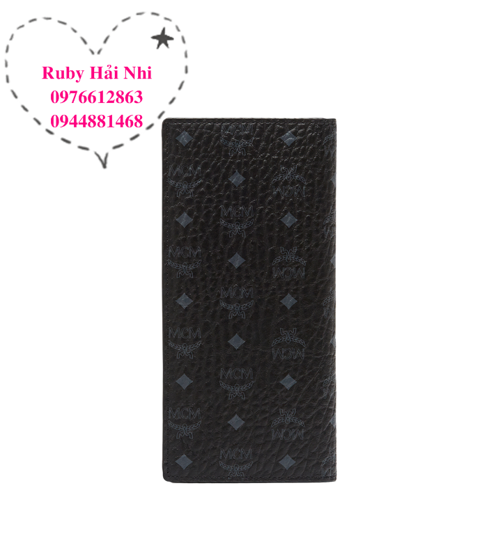 Ví MCM Long Bifold Wallet in Visetos Original (Black)