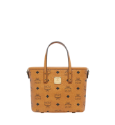 TÚI MCM MINI ANYA TOP ZIP SHOPPER - COGNAC