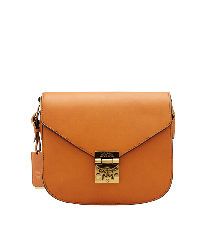 TÚI MCM PATRICIA SHOULDER BAG IN VACHETTA LEATHER - COGNAC