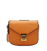 TÚI MCM PATRICIA SHOULDER BAG IN VACHETTA LEATHER - COGNAC