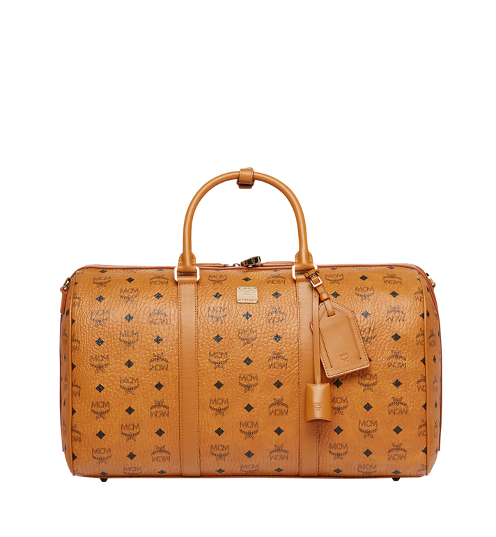 TÚI MCM MEDIUM TRAVELER BIESSOS WEIKENDER - COGNAC