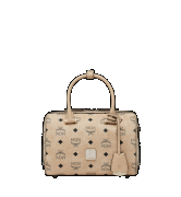 Túi MCM Essential Boston in Visetos - Beige