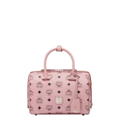Túi MCM Essential Boston in Visetos - Soft Pink