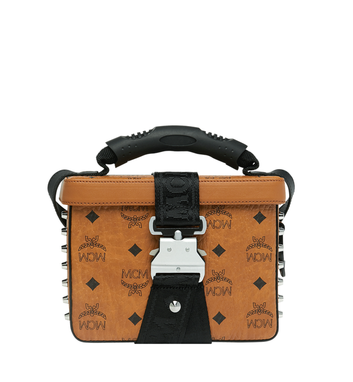 Túi MCM Small Jemison Crossbody in Visetos - Cognac