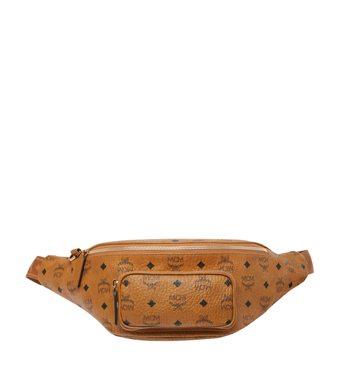 Túi MCM Medium Fursten Belt Bag in Visetos - Cognac