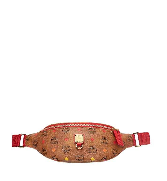 Túi MCM Small Preston Sky Optic Visestone Belt Bag - Skyoptic Diamond Cognac