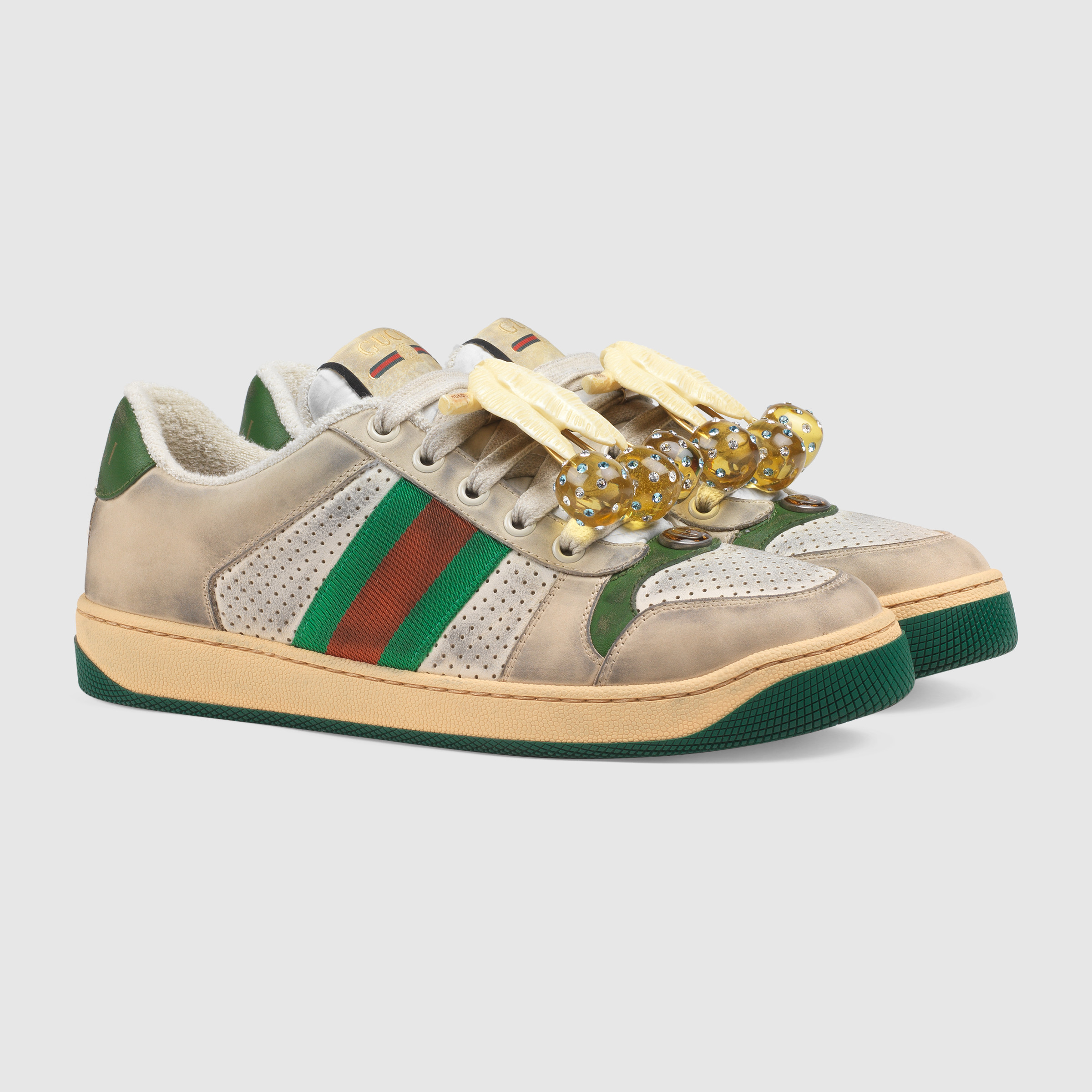 GIÀY GUCCI - WOMEN'S SCREENER SNEAKER WITH CHERRIES