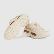 GIÀY GUCCI - RHYTON GUCCI LOGO LEATHER SNEAKER