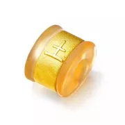 CHOW TAI FOOK 5 BASIC ELEMENTS PURE GOLD LUCKY CHARM - EARTH